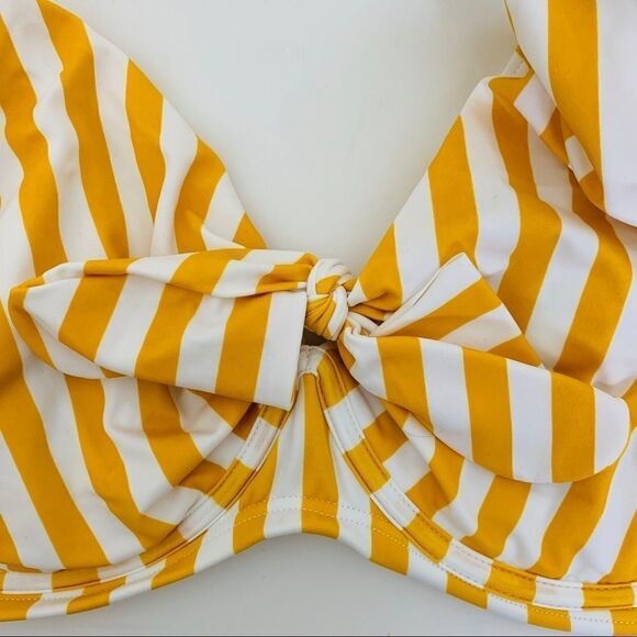 Swimsuits For All x GabiFresh "Blondie" Tie-Front Bikini Top | Size 24 D/DDD - Picture 8 of 9